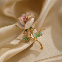 Ig Style Sweet Flower Copper Painted Plating Women's Brooches 1 Piece main image 6