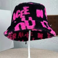 Unisex Casual Letter Printing And Dyeing Wide Eaves Bucket Hat sku image 1