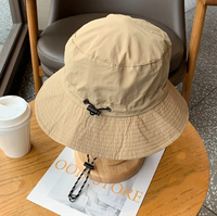 Unisex Casual Simple Style Solid Color Wide Eaves Bucket Hat main image 10