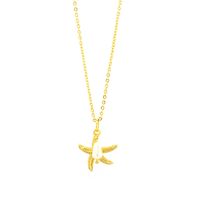 Retro Simple Style Starfish Freshwater Pearl Copper Plating 18k Gold Plated Pendant Necklace main image 2
