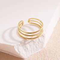 Wholesale Elegant Streetwear Leaves Heart Shape Snake Stainless Steel Titanium Steel Plating 18k Gold Plated Open Rings sku image 6