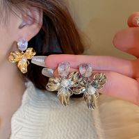Wholesale Jewelry Elegant Vintage Style Flower Alloy Drop Earrings main image 7