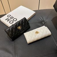 Women's Solid Color Pu Leather Lock Clasp Wallets main image 8