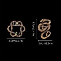 Business Classic Style Snake Zinc Stoving Varnish Men's Brooches main image 2