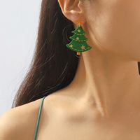 Wholesale Jewelry Simple Style Classic Style Christmas Tree Star Arylic Drop Earrings main image 1