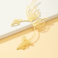 1 Piece Vintage Style Solid Color Butterfly Plating Alloy 14k Gold Plated Ear Hanging main image 3