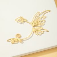 1 Piece Vintage Style Solid Color Butterfly Plating Alloy 14k Gold Plated Ear Hanging main image 4