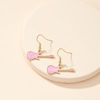1 Pair Simple Style Guitar Plating Alloy 14k Gold Plated Ear Hook main image 5