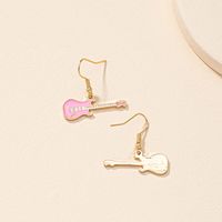1 Pair Simple Style Guitar Plating Alloy 14k Gold Plated Ear Hook main image 4