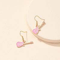 1 Pair Simple Style Guitar Plating Alloy 14k Gold Plated Ear Hook main image 3