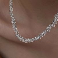 Retro Einfache Kristall Kurze Halskette sku image 3
