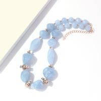 Vintage Style Simple Style Color Block Resin Beaded Women's Necklace main image 4