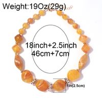 Vintage Style Simple Style Color Block Resin Beaded Women's Necklace main image 3