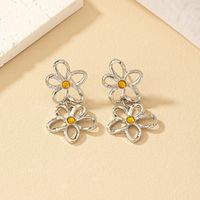 Wholesale Jewelry Ig Style Commute Korean Style Flower Alloy Plating Drop Earrings main image 10