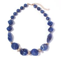 Vintage Style Simple Style Color Block Resin Beaded Women's Necklace sku image 3