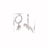 1 Pair Classic Style Dolphin Plating Sterling Silver Gold Plated Drop Earrings main image 6