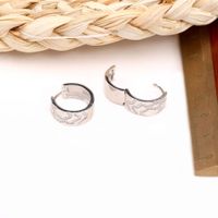 1 Pair Basic Round Inlay Sterling Silver Zircon Earrings main image 3