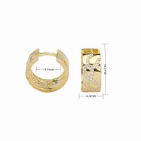 1 Pair Basic Round Inlay Sterling Silver Zircon Earrings sku image 2
