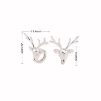 1 Pair Basic Antlers Plating Sterling Silver Ear Studs sku image 1