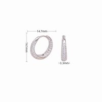 1 Paar Basic Geometrisch Sterling Silber Ohrringe sku image 1