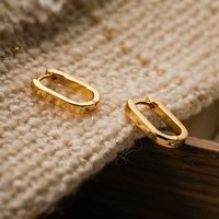 1 Pair Elegant Simple Style Geometric Plating Inlay Copper Zircon 18k Gold Plated Earrings sku image 2