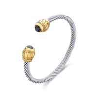 European And American Popular Open Wire Rope Bracelet Adjustable Cable Retro Style Bracelet Wholesale sku image 2