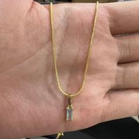 Wholesale Simple Style Geometric Copper 18K Gold Plated Necklace sku image 7