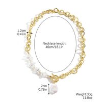 1 Piece Retro Square Heart Shape Bow Knot Imitation Pearl Alloy Rhinestone Women's Necklace sku image 15