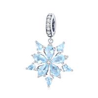 Casual Snowflake Sterling Silver Inlay Zircon Jewelry Accessories sku image 5