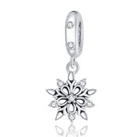 Casual Snowflake Sterling Silver Inlay Zircon Jewelry Accessories sku image 2