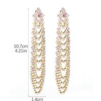 Wholesale Jewelry Elegant Streetwear Geometric Rhinestone Drop Earrings main image 2