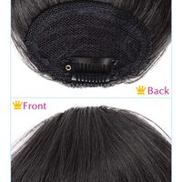 Female Human Hair Wig Multi-color Human Hair Fringe Wig main image 3