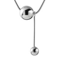 Einfacher Stil Einfarbig Sterling Silber Halskette In Masse sku image 1