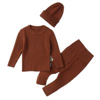 Simple Style Solid Color Viscose Boys Clothing Sets main image 3