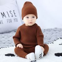 Simple Style Solid Color Viscose Boys Clothing Sets main image 6