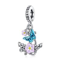 Casual Flower Sterling Silver Inlay Zircon Jewelry Accessories sku image 2