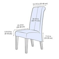 Casual Solid Color Polyester Chair Cover main image 4
