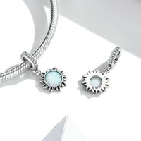Casual Flower Sterling Silver Inlay Zircon Jewelry Accessories main image 2
