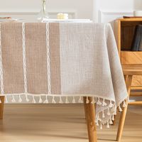 Casual Vacation Stripe Polyester Tablecloths Artificial Decorations sku image 11