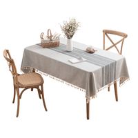 Casual Vacation Stripe Polyester Tablecloths Artificial Decorations main image 4