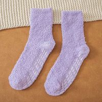 Unisex Casual Solid Color Polyester Crew Socks A Pair sku image 5