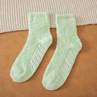 Unisex Casual Solid Color Polyester Crew Socks A Pair sku image 8