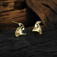 1 Pair Simple Style Geometric Plating Sterling Silver Ear Studs main image 4