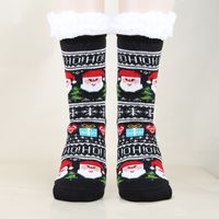 Unisex Christmas Cartoon Polyacrylonitrile Fiber Jacquard Crew Socks A Pair sku image 10