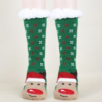 Unisex Christmas Cartoon Polyacrylonitrile Fiber Jacquard Crew Socks A Pair sku image 22