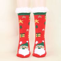 Unisex Christmas Cartoon Polyacrylonitrile Fiber Jacquard Crew Socks A Pair sku image 14