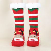 Unisex Christmas Cartoon Polyacrylonitrile Fiber Jacquard Crew Socks A Pair sku image 15