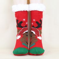 Unisex Christmas Cartoon Polyacrylonitrile Fiber Jacquard Crew Socks A Pair main image 3