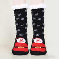 Unisex Christmas Cartoon Polyacrylonitrile Fiber Jacquard Crew Socks A Pair sku image 8