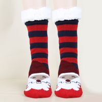 Unisex Christmas Cartoon Polyacrylonitrile Fiber Jacquard Crew Socks A Pair sku image 12